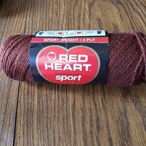 Red Heart Sport 361 Wood Brown 2.5 oz Yarn Skein E-289